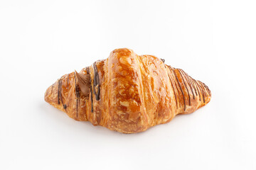 Croissants on a white background