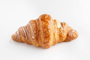 Croissants on a white background