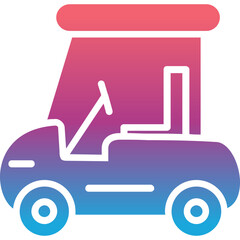 Obraz premium Golf Cart Icon