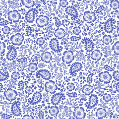 Seamless pattern using paisley material,