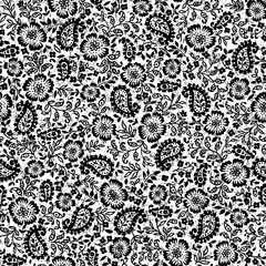 Seamless pattern using paisley material,