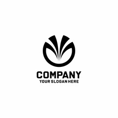 Business consulting logo template. Speech bubble and growth graph vector design. Consult logotype