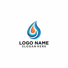 Abstract oil and gas logo