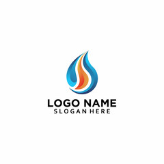 Abstract oil and gas logo