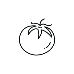 line icon for tomato
