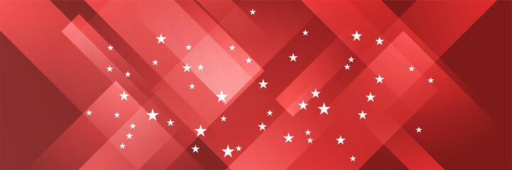 Happy 4th of July Independence day with USA red banner background. Universal America banner. Memorial day in the united states - remember and honor banner background vector illustration