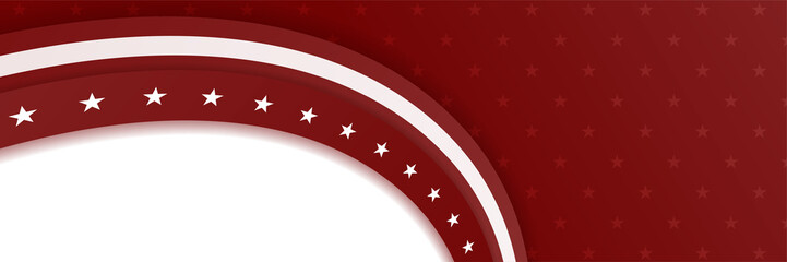 Happy 4th of July Independence day with USA red banner background. Universal America banner. Memorial day in the united states - remember and honor banner background vector illustration