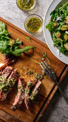 High angle view of food