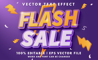 Fototapeta premium Flash sale editable text effect template