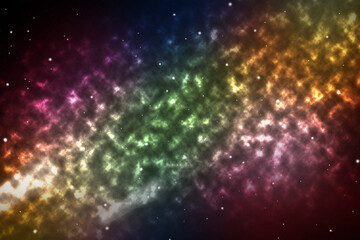 Cluster of stars in deep space