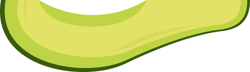 Fresh avocado clipart illustration