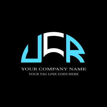 UCR letter logo creative design with vector graphic