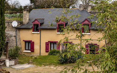 Maison troglodytique à Rochemenier, Maine-et-Moire, Pays de la Loire, France