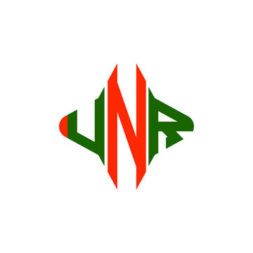 UNR letter logo creative design with vector graphic