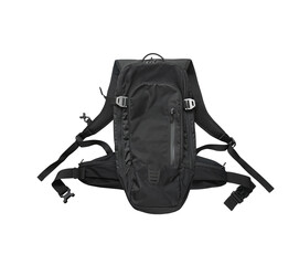 Black backpack with straps for hiking or mountain biking