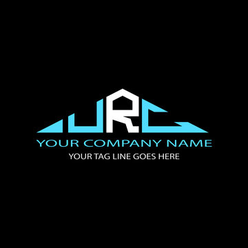 URC letter logo creative design with vector graphic