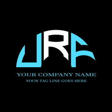 URF letter logo creative design with vector graphic