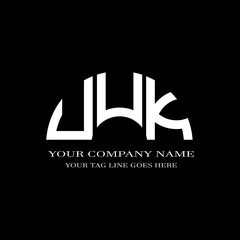 UUK letter logo creative design with vector graphic - obrazy, fototapety, plakaty