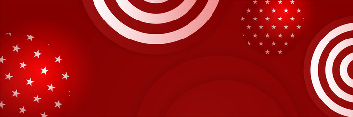 Happy 4th of July Independence day with USA red banner background. Universal America banner. Memorial day in the united states - remember and honor banner background vector illustration