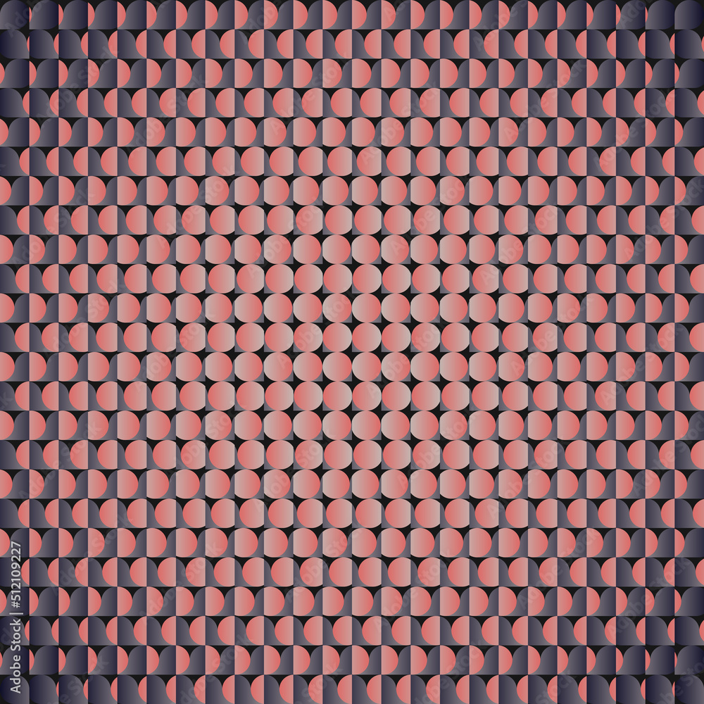 Poster abstract minimalist vector graphics with digital transition effect inspired by brutalist style