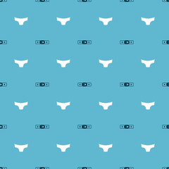 Set Belt and Men underpants on seamless pattern. Vector