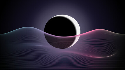 background moon abstract
