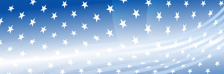 Happy 4th of July Independence day with USA blue banner background. Universal America banner. Memorial day in the united states - remember and honor banner background vector illustration