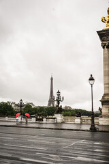 Fototapeta na wymiar French architecture, Eiffel Tower, Travel to Paris, ч