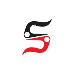 Obraz premium Business corporate S letter logo