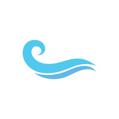 Obraz premium water wave,wave beach vector illustration design logo template