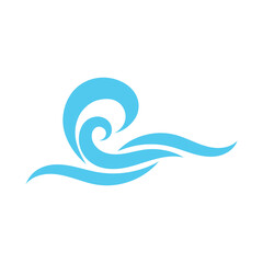 water wave,wave beach vector illustration design logo template