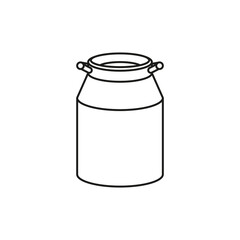 Milk flask icon. Simple flat vector illustration on a white background