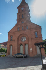 Fototapeta na wymiar Former evangelical church, Rynek Nowomiejski 28, Torun