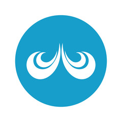 water wave,wave beach vector illustration design logo template