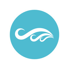 water wave,wave beach vector illustration design logo template