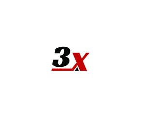 3X, X3 Initial letter logo