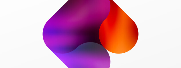 Round shapes and circle geometric abstract background. Vector Illustration For Wallpaper, Banner, Background, Card, Book Illustration, landing page