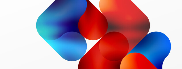 Round shapes and circle geometric abstract background. Vector Illustration For Wallpaper, Banner, Background, Card, Book Illustration, landing page