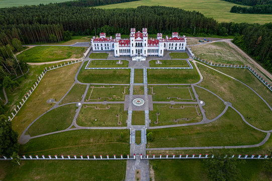 19th century palace from a height, state