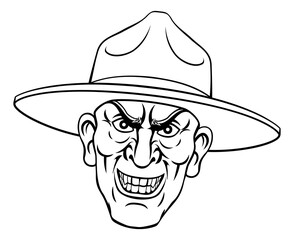 Army Bootcamp Drill Sergeant Soldier Ponting