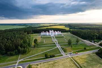 19th century palace from a height, state