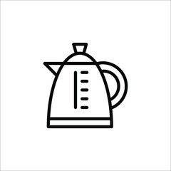 Teapot Icon Vector Simple design on white background
