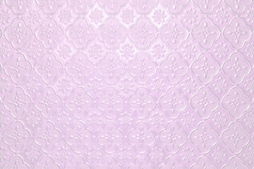 Fototapeta premium Textured pale pink light background with a pattern, painted glass in vintage style wall
