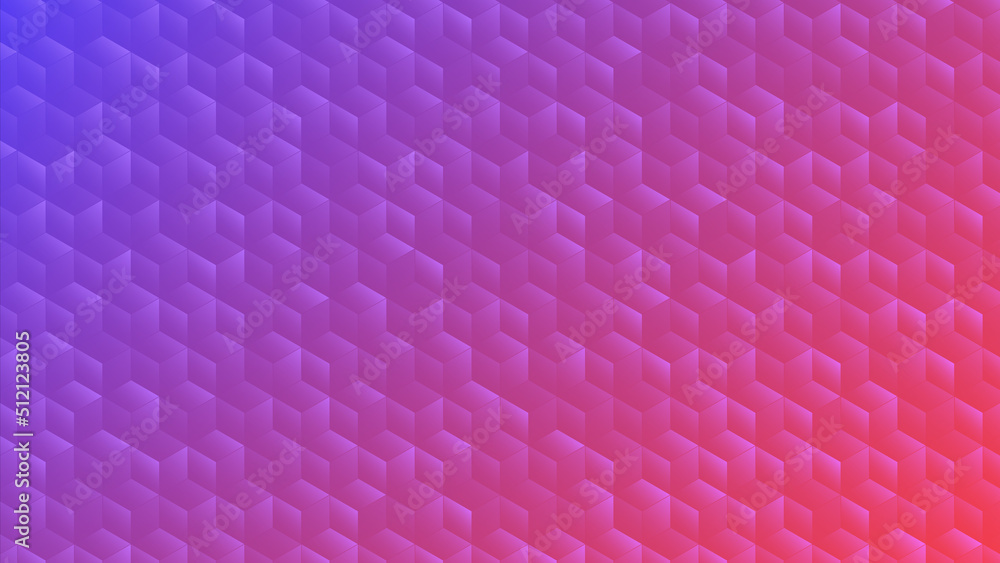 Aufkleber geometric pattern with cubes. abstract vector background