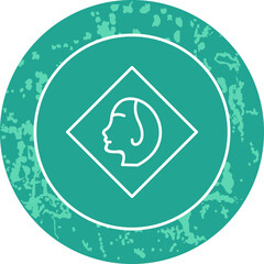 Unique Line Round Circle Icon