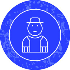Unique Line Round Circle Icon