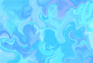 Fototapeta premium 背景素材_水彩テクスチャ_青