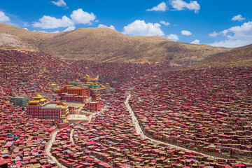 Larung gar(Buddhist Academy) in Sichuan, China