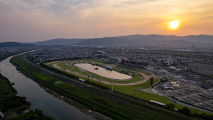 2022年6月　改装中の京都競馬場周辺の風景