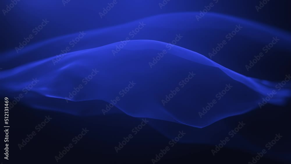 Poster curve blue shape 3d paper style abstract background design animation video. irregular shapes made wi